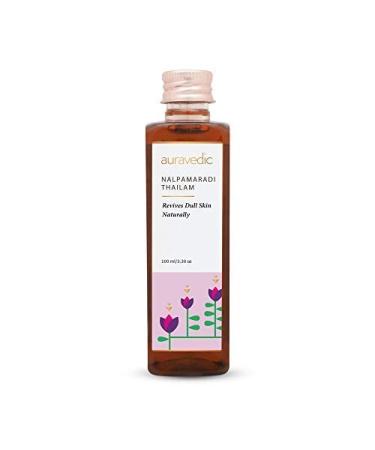 AM Creation Auravedic Nalpamaradi Thailam 100ml Skin Brightening Face Oil for Glowing Skin Sun Tan Removal Dark Spots Skin Lightening. De Tan for Men/Women