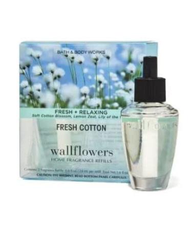 Fresh Cotton Wallflowers 2 Pack Fragrance Refill 0.8 Oz.