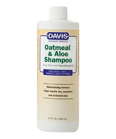 Davis Oatmeal and Aloe Dog and Cat Shampoo, 12-Ounce