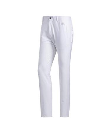 adidas Golf Men's Ultimate 3-Stripe Tapered Pant 40 Regular White