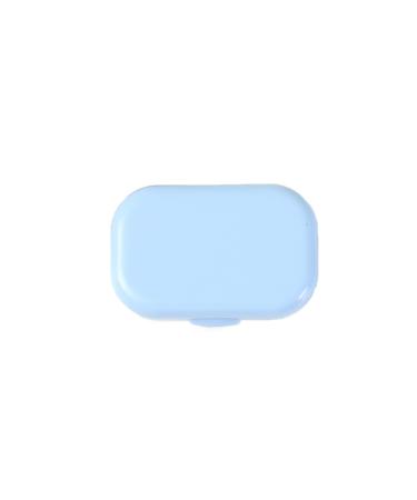Psytfei Contact Lens Case Portable Contact Lens Case Storage Box for Home and Travel with Mirror (Blue)