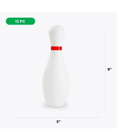 Boley Kids Bowling Set - 12 Piece Outdoor & Indoor Game - Portable Toddler Bowling Pin and Ball Set in White - Buy Online on GoSupps.com