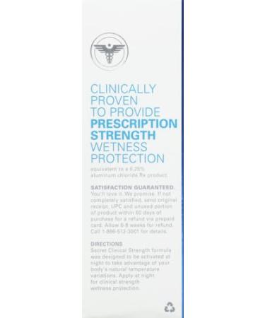 Secret Clinical Strength Antiperspirant and Deodorant for Women Invisible Solid Completely Clean Scent 72-hr Sweat Protection 1.6 oz (Pack of 2) 1.6 Ounce (Pack of 2) - Buy Online on GoSupps.com