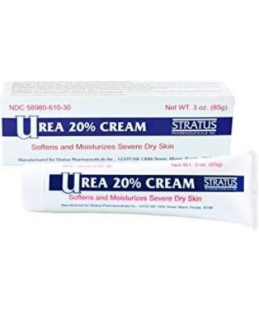 Urea 20% Almond Scent Cream 3oz - Dry Skin Moisturizer for Eczema & Psoriasis