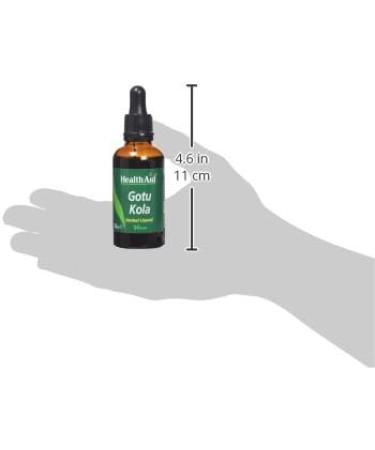 HealthAid Gotu Kola (Hydrocotyle asiatica) 50ml Liquid - Pack of 1 | Powerful Herbal Supplement - Buy Online on GoSupps.com