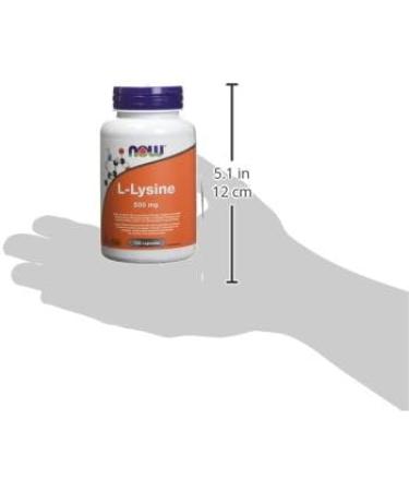 NOW Supplements L-Lysine 500mg Capsules 100 Count - Buy Online on GoSupps.com