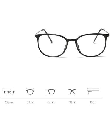 PARWANA Clear Vision Blue Light Blocking Oversized Reading Glasses +250 - Stylish Computer Eyewear for Eye Protection - Buy Online on GoSupps.com