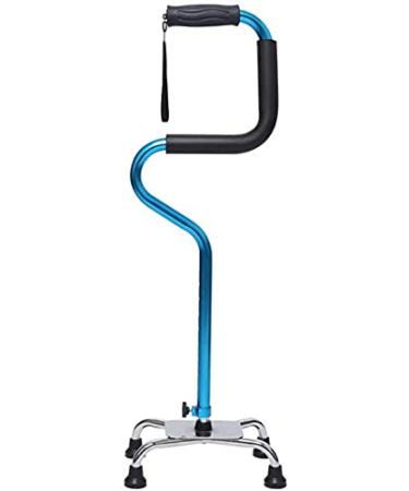 Old Man Walking Cane Four Feet Mu Turning Non-Slip Elderly Crutches Lightweight Folding Adjustable Aid Elegant