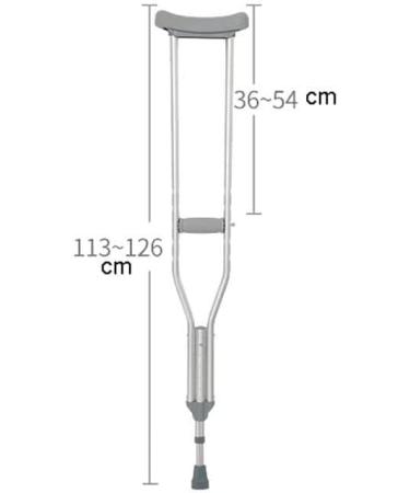 Crutches for Adults Underarm Underarm Crutches for Adjustable Elderly Crutches Underarm Crutches Lightweight Non- Slip Height-Adjustable for Adults and Teenager Great for Travel or Lucky Star - Buy Online on GoSupps.com