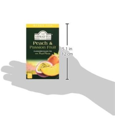 Ahmad Tea Peach & Passion Fruit Black Tea - 20 Teabag Sachets | 20 Count Pack - Buy Online on GoSupps.com