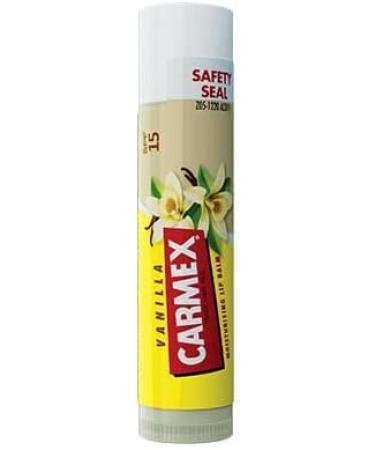 Carmex Vanilla Lip Balm SPF 15 | Ultra Moisturizing 4.25g | Pack of 1 - Buy Online on GoSupps.com