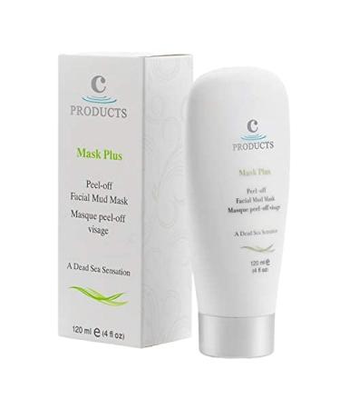 C-Product Mask Plus - Pure Dead Sea Mud Masks for Face - Deep Cleansing Peel-Off Mask for Acne Pores Oily Skin - Natural Skincare - 120ml (4 FL Oz)