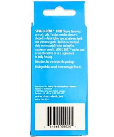 Buy Natural Dentist Stim-U-Dent Thin Plaque Removers - Mint Flavor (160 Ct Pack of 4) | International Shipping Available - Buy Online on GoSupps.com