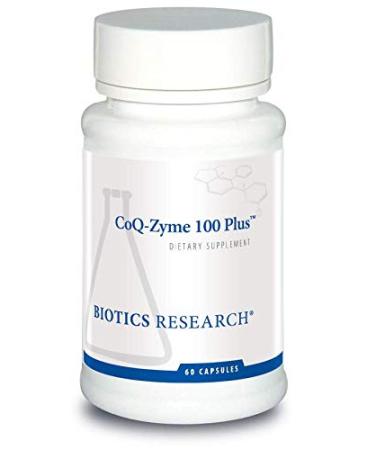 BIOTICS RESEARCH Coq Zyme 100 Plus 100 mg Emulsified Co Q10 High Absorption Added B-Complex Vitamins Heart Health Healthy Energy Levels 60 Capsules