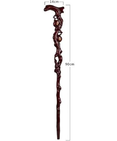 Wooden Walking Stick Solid Cane Solid Wood Walking Stick Whole Wood Carved Walking Stick(Height 90cm) (Color : A) B - Buy Online on GoSupps.com