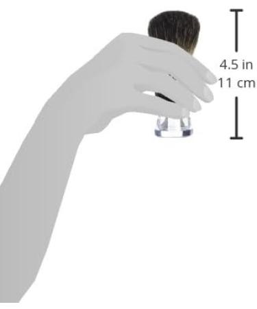 Omega 63167 Stripey 100-Percent Pure Badger Shaving Brush with Stand - Buy Online on GoSupps.com