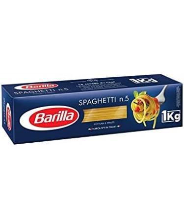  Epicerie sal e BARILLA - Spaghetti No. 5 1kg - Pack of 2 - Buy Online on GoSupps.com