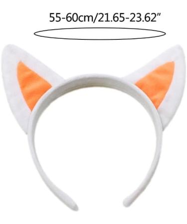 CAZSTYK Soft Cat Headband Animal Shape Plush Ears Hair Hoop for Washing Face Animal Hairbands Cartoon Costume White Super Soft Gli - Buy Online on GoSupps.com