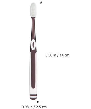 Healifty 4Pcs Silicone Soft Toothbrushes for Sensitive Teeth - Manual Toothbrush for Adults and Teenagers - Buy Online on GoSupps.com
