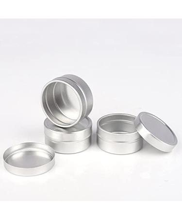 Zeoabsy 12-Pack 10ml Silver Aluminum Round Doses - Empty Tin Cans with Plastic Lid for DIY Ointments Cosmetics Candles & Shaving Soap - Buy Online on GoSupps.com