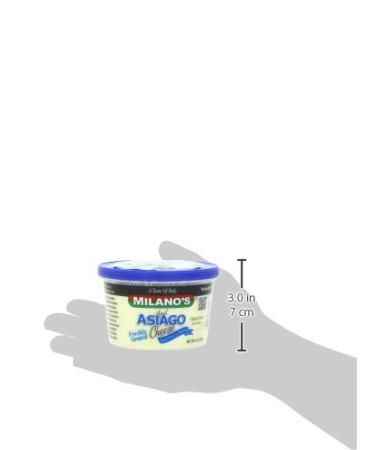 Milano's Asiago Cheese Deli Cup 8 oz | Grated Cheese | Pack of 1 - Buy Online on GoSupps.com