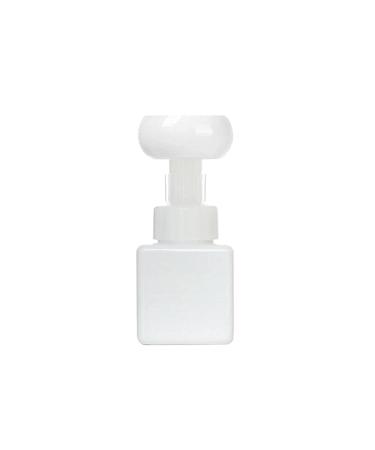 AADEE 250ml Flower-Shaped Foaming Bottle Creative Flower Shape Plastic Press Bubble Soap Dispenser Suitable for Most Canned Liquids in Daily Life Such As Shampoo Shower Gel Hand Soap Etc White M