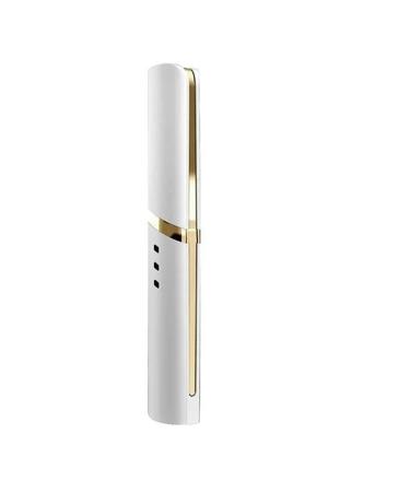 Rechargeable Electric Eyelash Curler Quick Natural Curling-Female Eyelash Tool-Heated Eyelash Curler-Portable Designed by Traveling Friends. (Color : White)