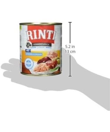 RINTI Kennerfleisch Junior + Chicken - 12 Pack of 800g Wet Dog Food | Premium Quality Grain-Free Nutrition - Buy Online on GoSupps.com