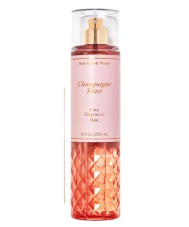 Bath And Body Works Fine Fragrance Mist (Champagne Toast 8 oz 2pk) Champagne Toast 8 1 Count (Pack of 1)