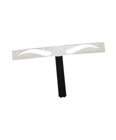 DRESSOOS 1pc Eyebrow Shapes Stencil Eyebrow Tools Brow Stencils Template Stainless Steel Positioning Ruler Size 1 As Shown