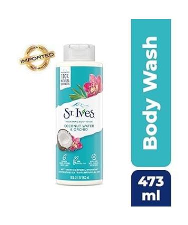 Hydrating Body Wash for Women | Coconut Water & Orchid | 100% Natural Cruelty-Free Paraben-Free | 473ml - Buy Online on GoSupps.com