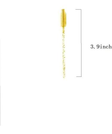 ZHIYE 50pcs Disposable Mascara Brushes Wands | Eyebrow Makeup Tool Kit | Yellow Castor Oil Brush | Eyelash Applicator Brushes Set - Buy Online on GoSupps.com