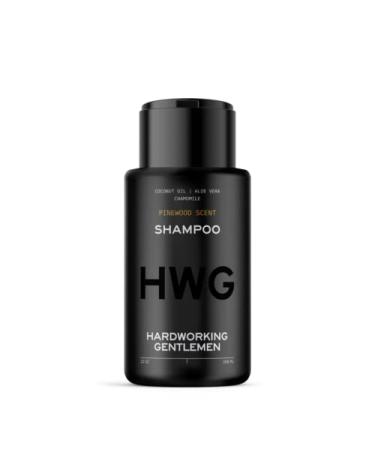 Hardworking Gentlemen Shampoo for Men Packed with Coconut Oil Aloe Vera Chamomile and a Fresh Pinewood Scent