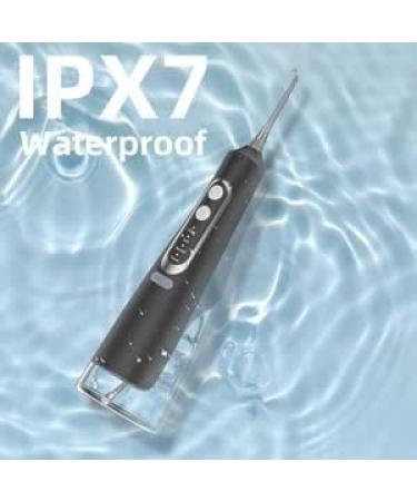 Water Flosser for Teeth Cleaning - Rechargeable Oral Irrigator with 4 Modes 4 Tips IPX7 Waterproof 310ML Tank - Powerful Dental Care (Black - Buy Online on GoSupps.com