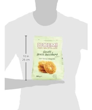 Set of 6 Doemi Biscotti biscuits with whole wheat flour without added sugar 500 g of cakes - Buy Online on GoSupps.com