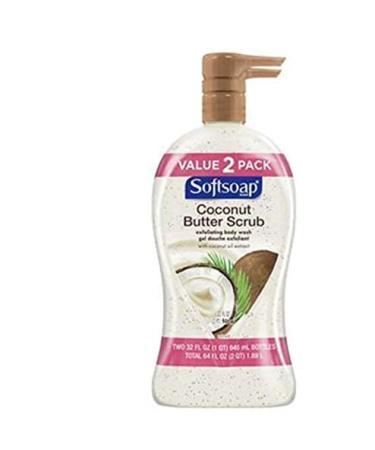 Softsoap Body Wash with Coconut Scrub - 32 Oz Pump (2-Pack) | Nourishing Exfoliation for Healthy Skin - Buy Online on GoSupps.com