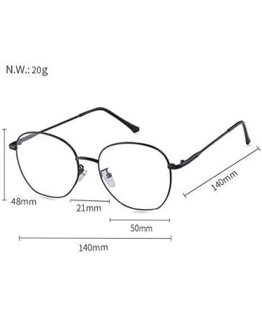 ADEWU Round Anti Blue Light Glasses - Computer & Gaming Eye Protection for Men & Women - Prescription-Free Black Frames - Buy Online on GoSupps.com
