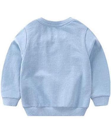 Taigood Boys Cotton Sweatshirt Long Sleeve T-Shirt | Ages 1-7 | Light Blue - Buy Online on GoSupps.com