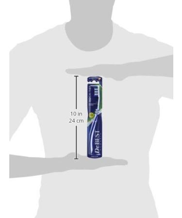 Dr. Best High-Low Soft Toothbrush - 1 Piece for Gentle Effective Oral Care | International Shipping Available - Buy Online on GoSupps.com