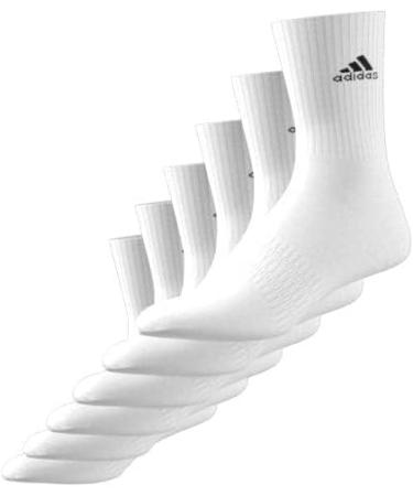 Buy adidas Unisex Cushioned Sportswear Crew Socks - 6 Pairs (White/Black) | Best International Shipping - Buy Online on GoSupps.com