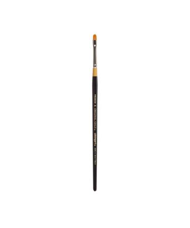 KINGART Original Gold 9510 Series, Golden Taklon Short Filbert (4) 4 Black