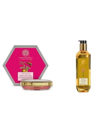Luscious Lip Balm Sugared Rose Petal 4g +Delicate Facial Cleanser Kashmiri Saffron & Neem 200ml