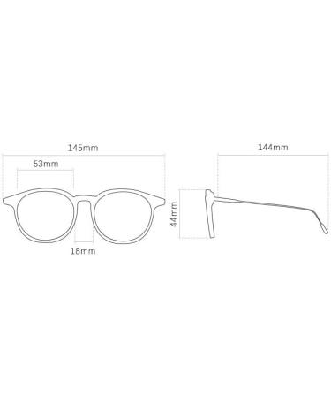 Fuqinqingoz Designer Anti-Blue Light Reading Glasses for Men & Women - Flat Mirror +350 Black - Buy Online on GoSupps.com