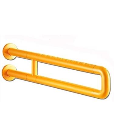 Safety Handle U-Shaped Bathroom Grab Bar Anti-Slip Stainless Steel Grab Rail for Safety Double Pipe Handrail Support 60cm (Color : Wh