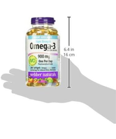 Webber Naturals Triple Strength (Omega 3) 900 Mg 200 Softgels 200 Count - Buy Online on GoSupps.com