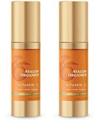 Avalon Organics Radiance Serum with Vitamin C 1 Oz (Pack of 2) 1 Fl Oz (Pack of 2) Serum
