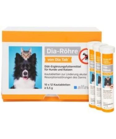 Alfavet Dia Tube - 12 x 5.5g | Diarrhea Supplement for Dogs & Cats | On-the-Go Relief - Buy Online on GoSupps.com