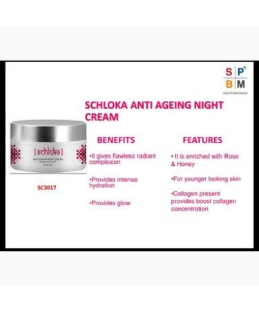 Modicare Schloka Anti-Ageing Night Cream & Under Eye Cream Combo - Collagen Vitamin E Ashwagandha | 50ml + 20ml | International Shipping - Buy Online on GoSupps.com