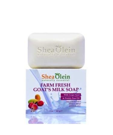 Farm Fresh Goat's Milk Soap with Grape Seed & Prickly Pear Oil | Natural Skincare | International Shipping - Buy Online on GoSupps.com