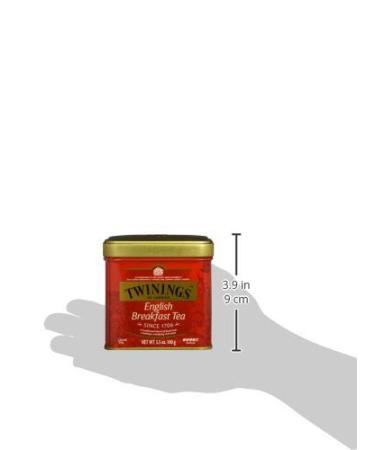 Twining English Breakfast Tea Can 100g - Strong Black Tea from Sri Lanka & India | 6-Pack Black Tea for Perfect Brews - Buy Online on GoSupps.com